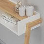 Exen avlastningsbord 100 x 30 cm - Vit/ek