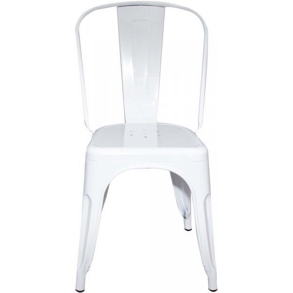Metallstol vit stapelbar Metallstol vit stapelbar