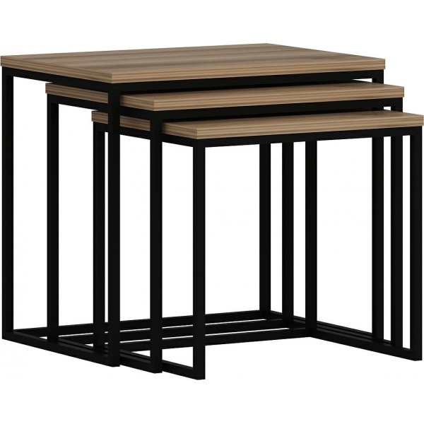 Evia satsbord 45/50/55 x 36/38/40 cm - Valnöt Evia satsbord 45/50/55 x 36/38/40 cm - Valnöt