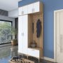 Esa hallmbel 120 x 37,5 x 240 cm - Valnt/vit