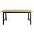 Huntsville matbord (Plankor) 180 x 90 cm - Ek/svart