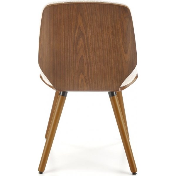 Chaise de salle à manger Cadeira 511 - Teddy/noyer Chaise de salle à manger Cadeira 511 - Teddy/noyer