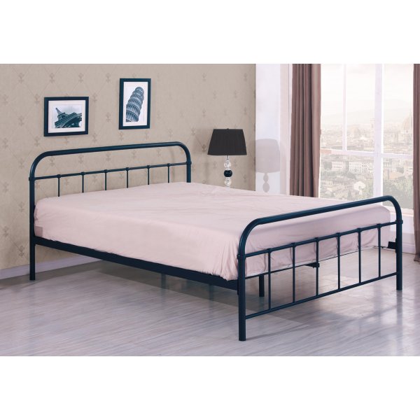 Saldus zwart bedframe 120x200 cm