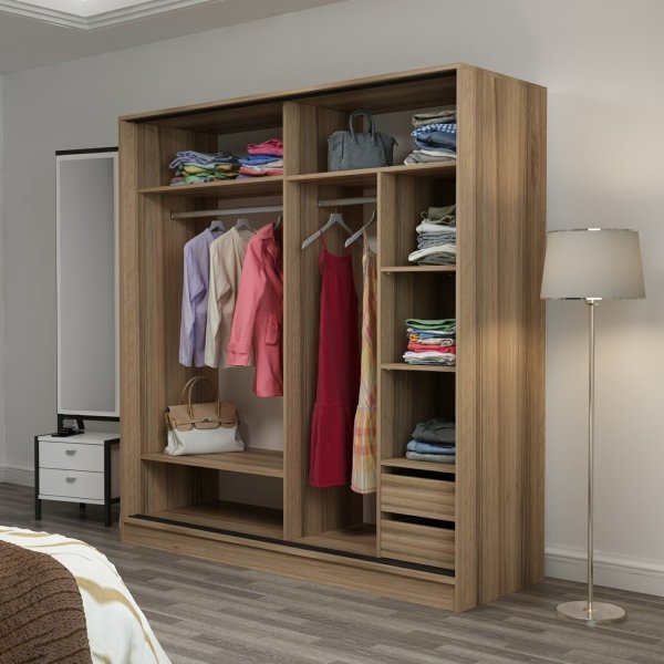 Armoire Kapusta 180 cm - Marron Armoire Kapusta 180 cm - Marron