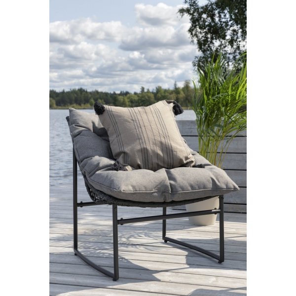 Groupe de canapés Tina - Noir/gris Groupe de canapés Tina - Noir/gris