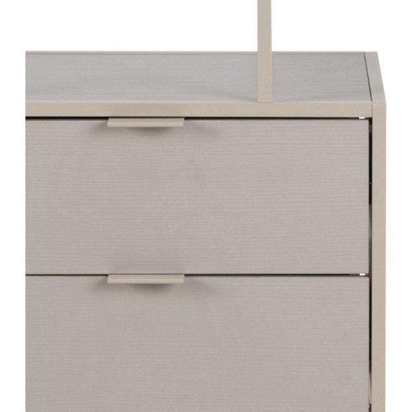 Seaford bokhylla med ldor - gr