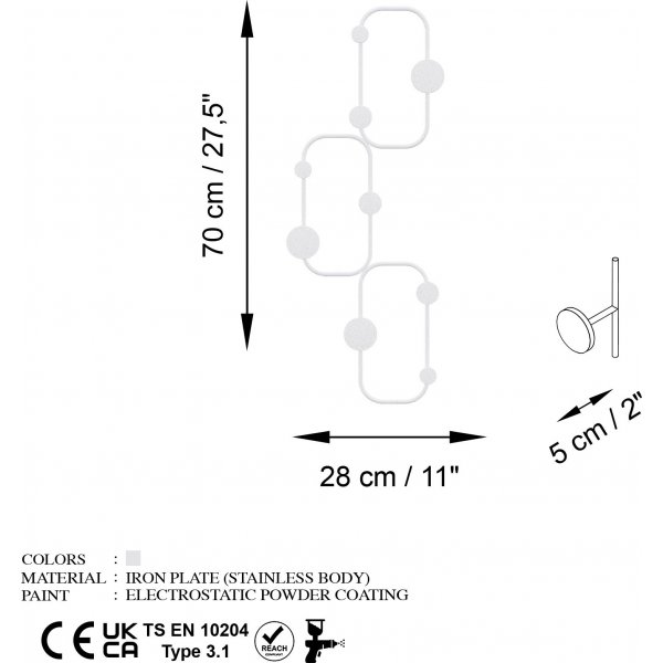 Cintre Lzard - Blanc