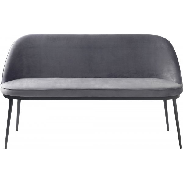 Canapé 2 places Seal en velours gris Canapé 2 places Seal en velours gris