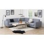 Marte soffbord med frvaring 130 x 70 cm - Vitpigmenterad ekfanr