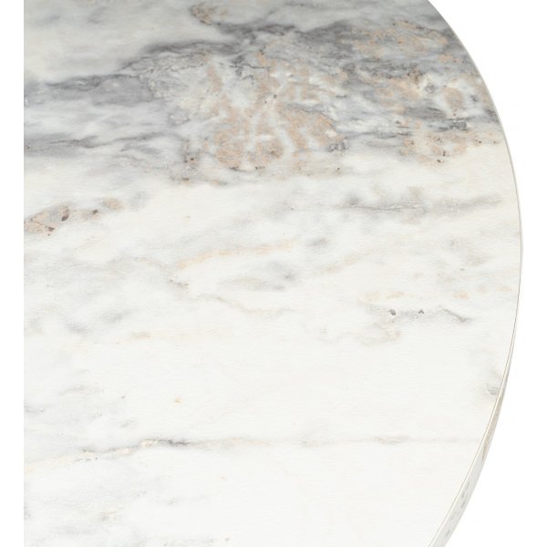Harmoni soffbord Ø80 cm - Vit marmor Harmoni soffbord Ø80 cm - Vit marmor