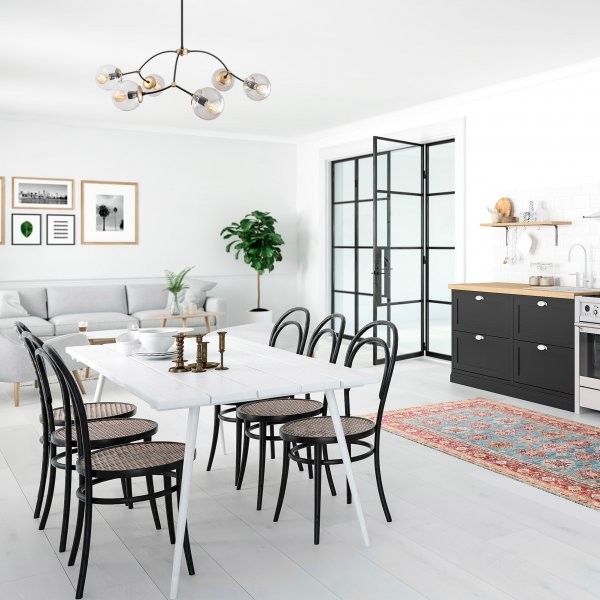 Kromozom taklampa 1022 - Svart Kromozom taklampa 1022 - Svart