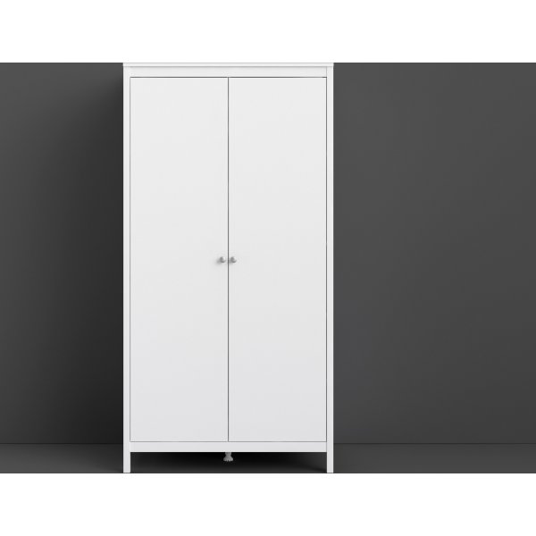 Armoire Madrid  2 portes - Blanc