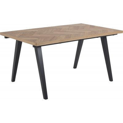 Morgantown matbord 150 cm - Ek/svart