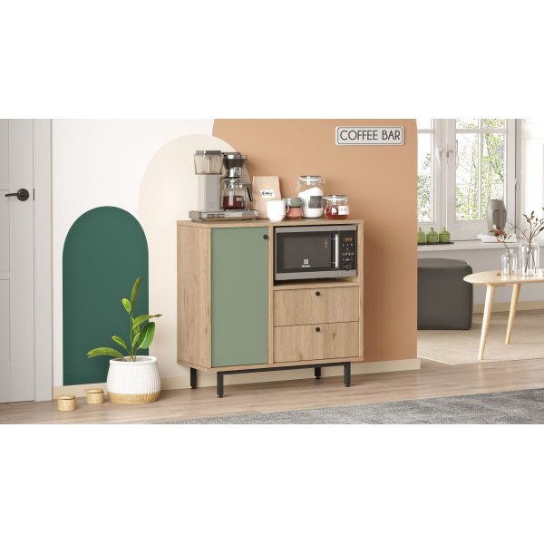 Royce köksskåp 1 - Ek/grön Royce köksskåp 1 - Ek/grön