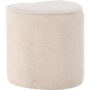 Pouf Coeur - Teddy beige