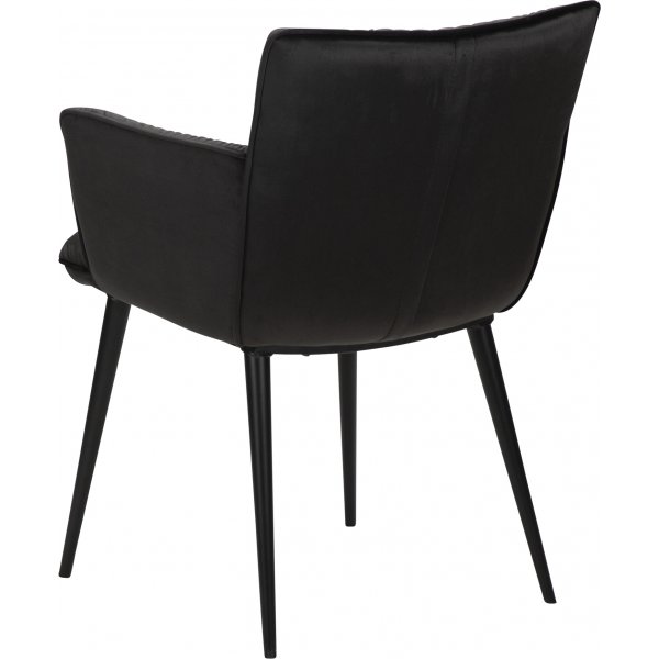 Fauteuil Join - Velours noir Fauteuil Join - Velours noir