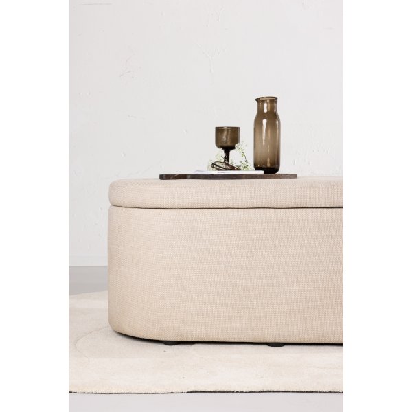 Pouf Potenza - Blanc cassé Pouf Potenza - Blanc cassé