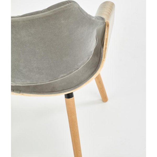 Fauteuil Cadeira 396 - Gris/chêne Fauteuil Cadeira 396 - Gris/chêne