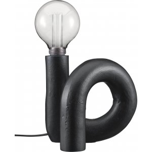 Lampe  poser Swirl - Noir - 18 cm