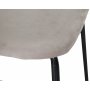 Shelby barstol - Grbeige sammet / svart