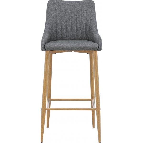 Tabouret de bar Argon - Imitation/gris Tabouret de bar Argon - Imitation/gris