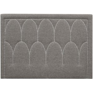 Tte de lit Dalar (Tissu gris) - Toutes largeurs