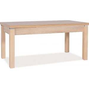 Table basse Naomi 124-164 x 64 cm - Chne Sonoma