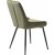 Chaise Carina en velours vert olive motif losanges