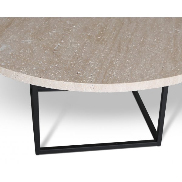 Dexter runt soffbord i travertin Ø105 cm Dexter runt soffbord i travertin Ø105 cm