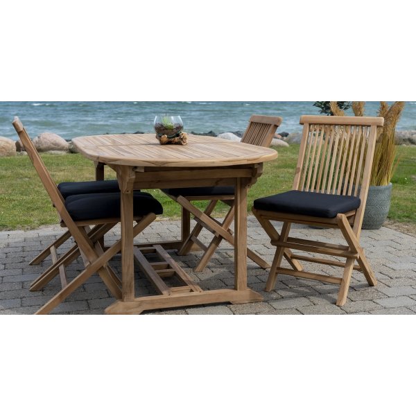Matbord i massiv teak 90x180-240 cm - Saltö Matbord i massiv teak 90x180-240 cm - Saltö