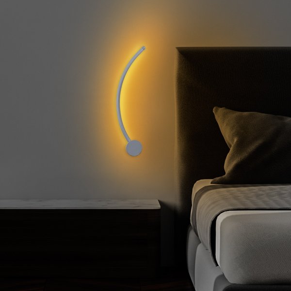 Wolf wandlamp 2 - Grijs