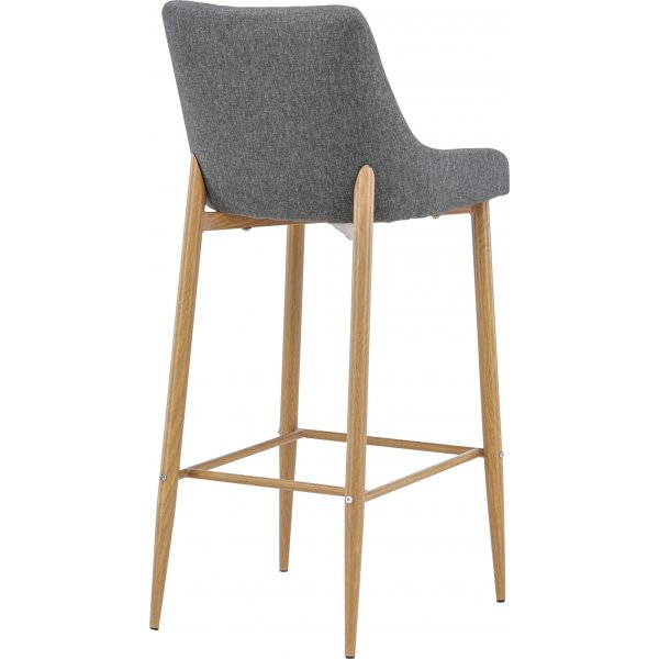 Tabouret de bar Argon - Imitation/gris Tabouret de bar Argon - Imitation/gris