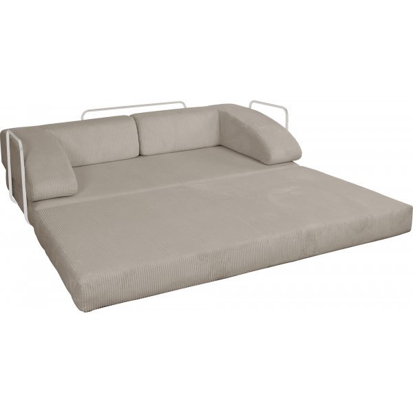 Lincoln 3-sits bddsoffa i beige manchester