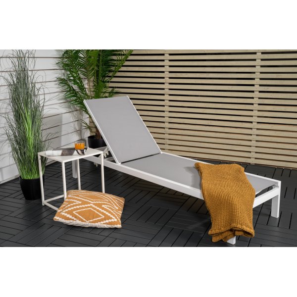 Copacabana solsäng - Vit/grå Copacabana solsäng - Vit/grå