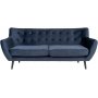 Monte 3-sits soffa - Mrkbl/svart