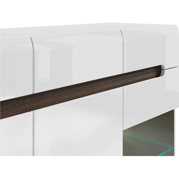 Azteca Trio skänk med LED-belysning - Vit Azteca Trio skänk med LED-belysning - Vit