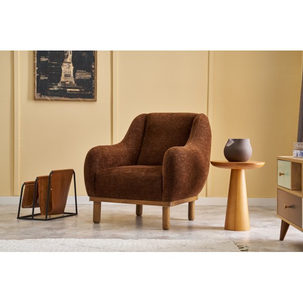Fauteuil Reims - Marron Fauteuil Reims - Marron