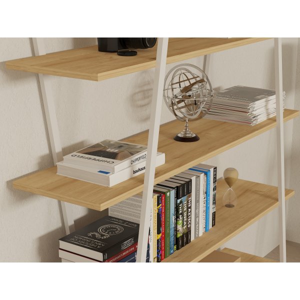 Bibliothque Good - Chne saphir/blanc