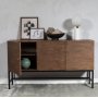 Carl sideboard i brunbetsad ek med 3 drrar