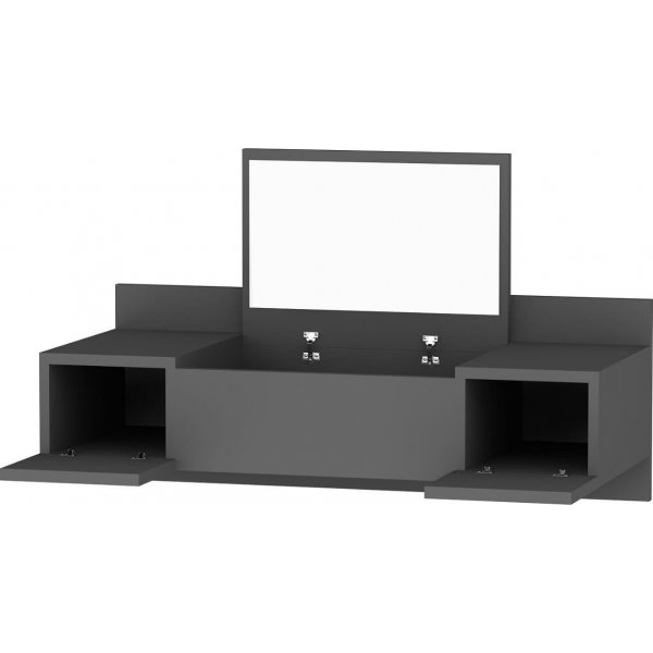 Zakkum kaptafel 100 x 39 cm - Antraciet