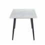 Inez matbord med keramisk vit matt marmor - 140x80 cm Inez matbord med keramisk vit matt marmor - 140x80 cm