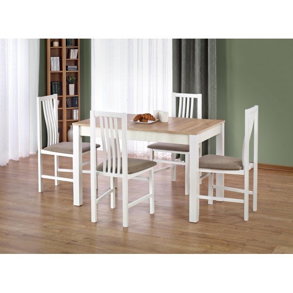 Table  manger Bodviken 120 cm - Blanc/chne