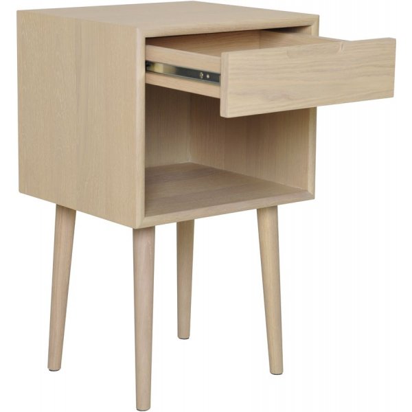 Emma nachtkastje XL - Wit gepigmenteerd eikenfineer