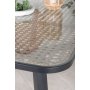 Paola utematgrupp med 6 st Lindos stolar - Beige/Svart/Natur