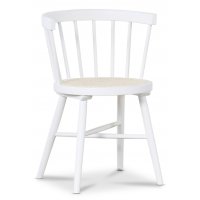 Juno matstol med rotting sits - Vit Juno matstol med rotting sits - Vit
