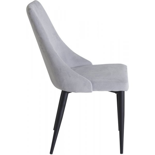 Laila matstol - Svart/ljusgrå manchester Laila matstol - Svart/ljusgrå manchester