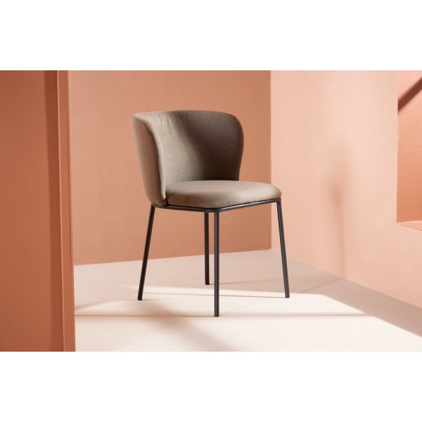 Edina matstol - Brun/svart