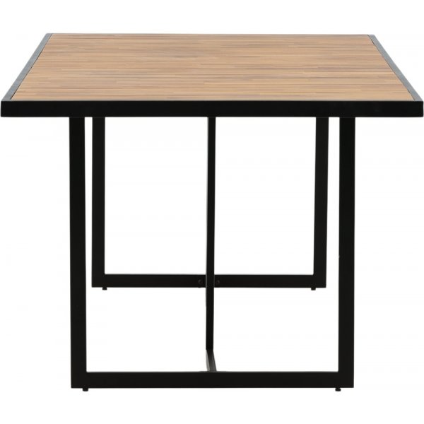 Khung matbord 200 x 100 cm - Svart/Natur Khung matbord 200 x 100 cm - Svart/Natur