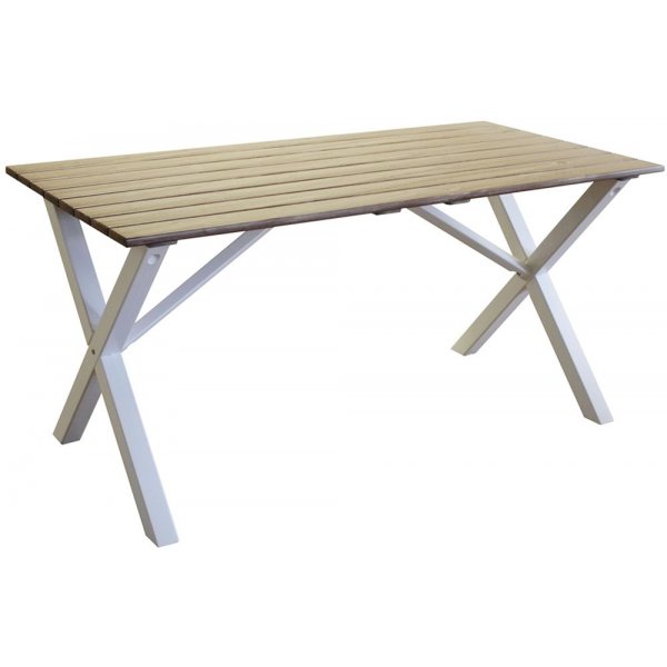 Scottsdale matbord 150 cm - Vit / Shabby Chic