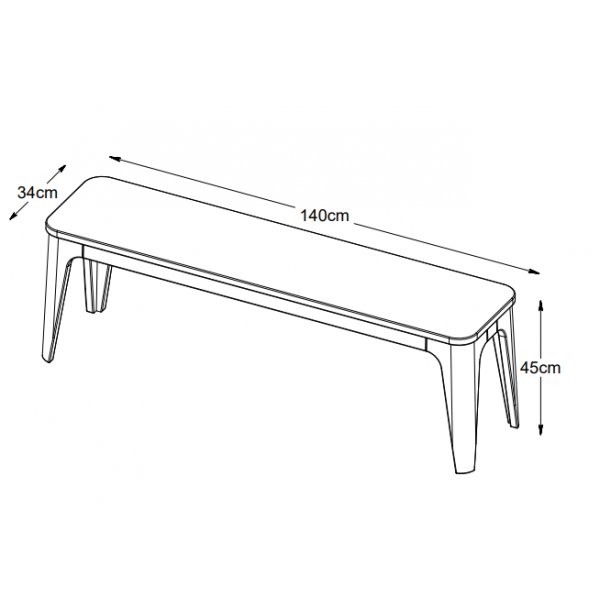 Odessa sittbänk i oljad ek Odessa sittbänk i oljad ek